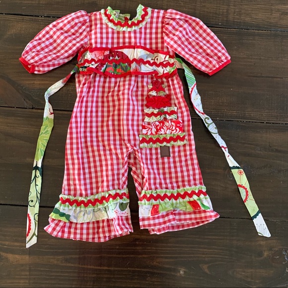 Le’ Za Me Other - Girls Christmas Romper